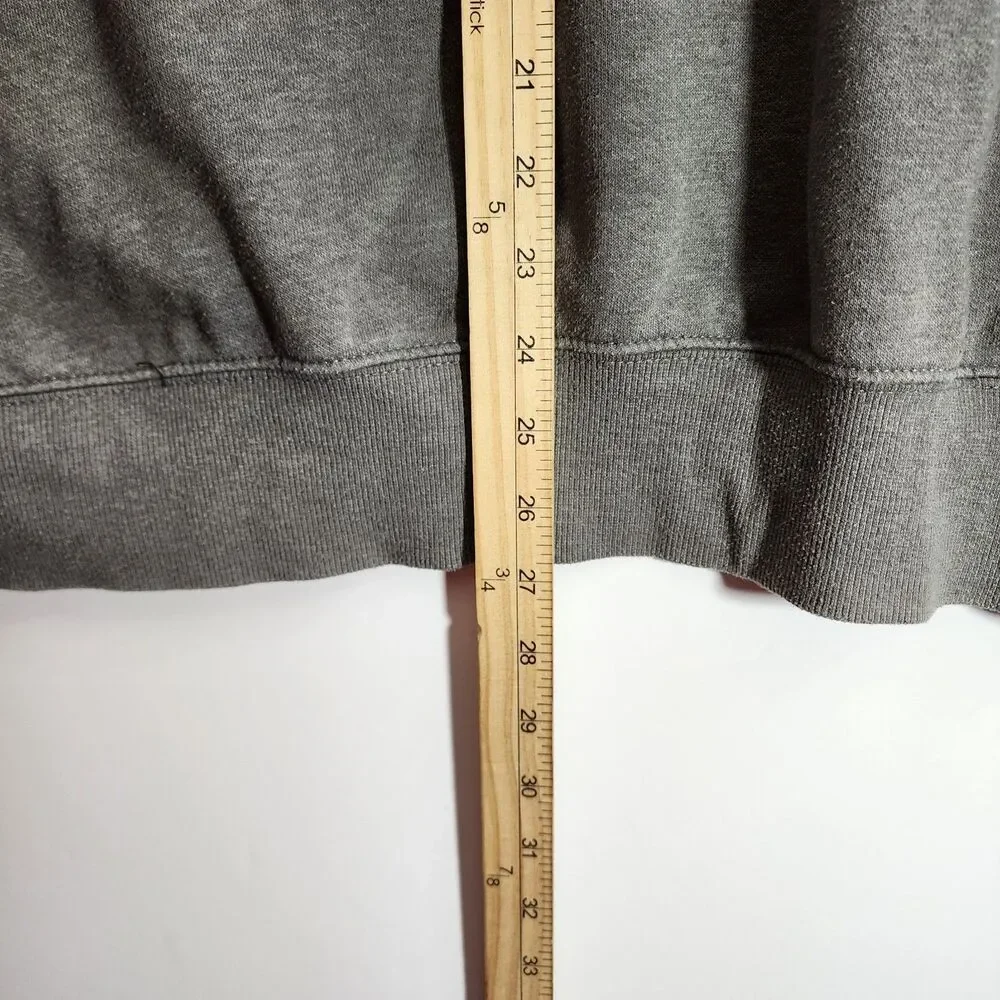 THE NORTH FACE Sweater Mens Medium Gray Full Zip Essential Hoodie Hiking Outdoor